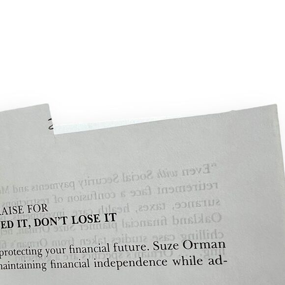 SUZE ORMAN 3-BOOK LOT The Courage to Be Rich, Women & Money, You've Earned It - Picture 15 of 16